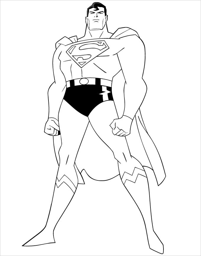 Superhero Coloring Pages 680x867 Superhero Coloring Pages