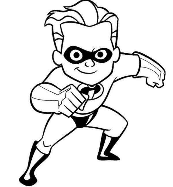 Baby Superhero Coloring Pages 600x646 Baby Superhero Coloring Pages
