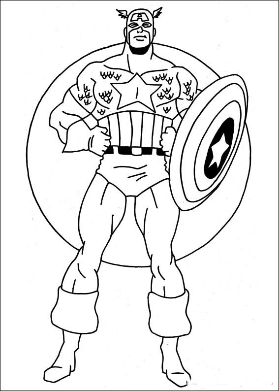 Unusual Superhero Color Pages Printable Captain America Coloring 567x794 Unusual Superhero Color Pages Printable Captain America Coloring