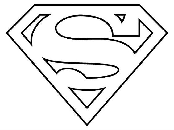 564x423 Superhero Logo Coloring Pages Classy Superman Logo Kids Coloring