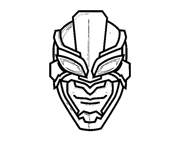 600x470 Superhero Mask Coloring Page