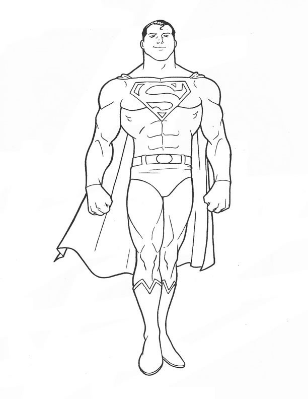 612x792 Nice Looking Superman Coloring Pages 2 To Print Printable