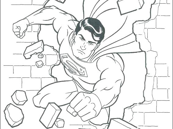 567x425 Superman Coloring Page Superman Coloring Pages X Free Printable