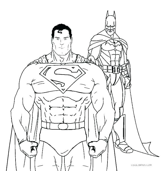 636x670 Superman Printable Coloring Pages