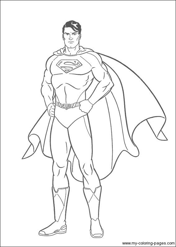 Superman Printable Coloring Pages 567x794 Superman Printable Coloring Pages