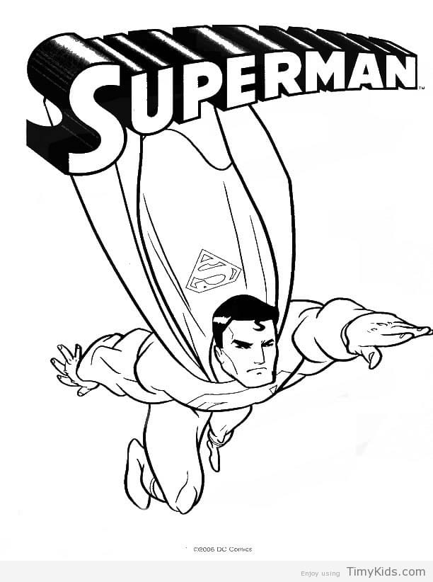 Superman Coloring Pages Printable Timykids 612x822 Superman Coloring Pages Printable Timykids
