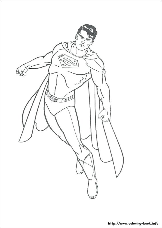 Superman Coloring Pages Printable 567x794 Superman Coloring Pages Printable