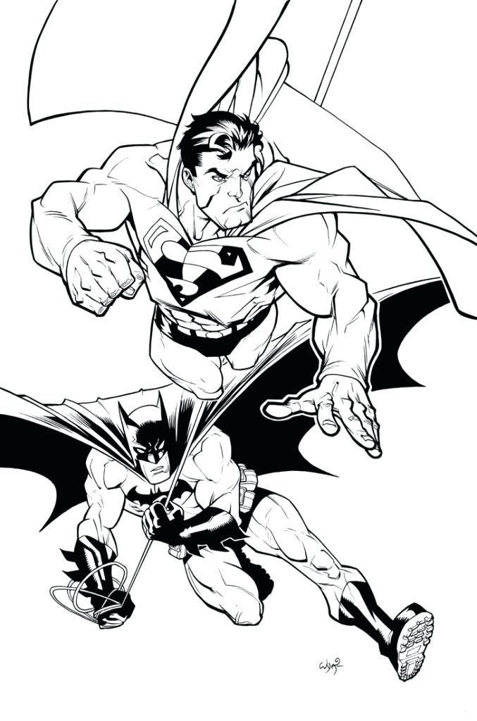 677x1024 Superman Coloring Page Batman And Superman Coloring Pages