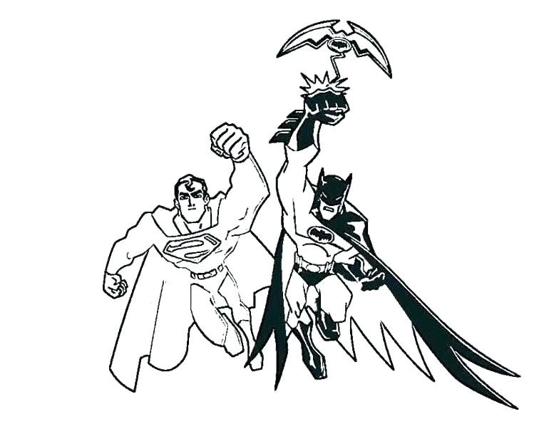 770x595 Superman Coloring Pages Batman And Superman Coloring Pages
