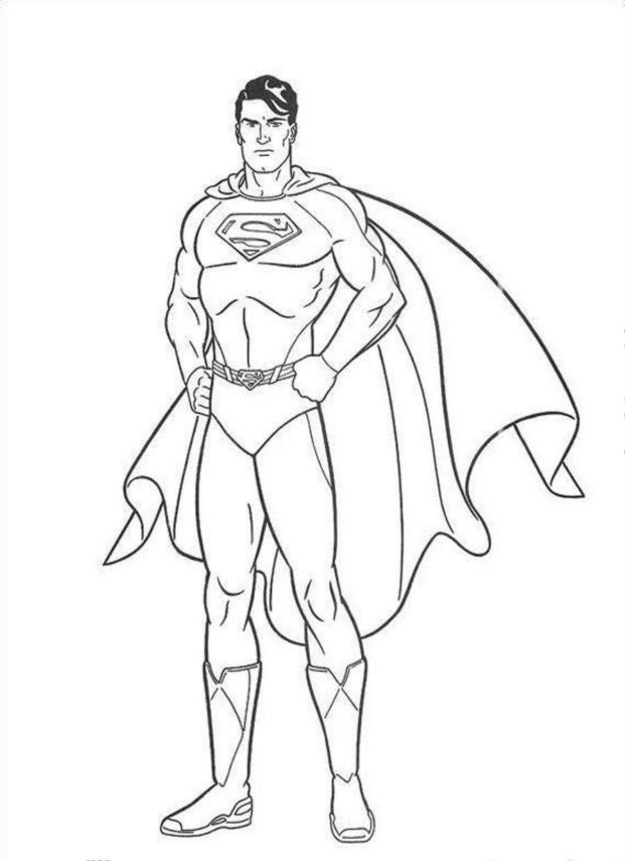 900x1240 Superman Coloring Pages In With Hd Resolution 900x1240 Pixels
