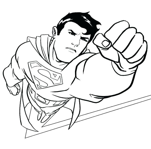 606x596 Superman Logo Coloring Pages Printable Superman Logo Coloring Page