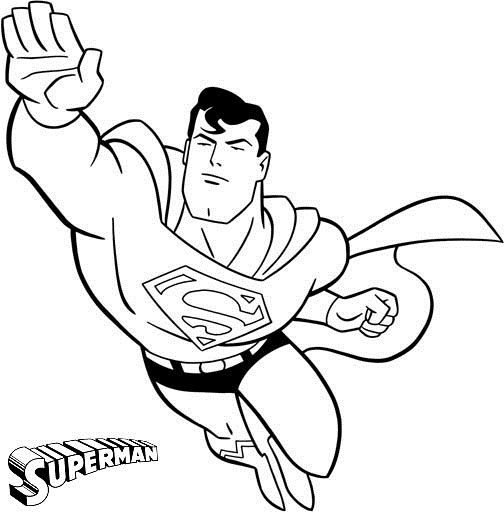 504x512 Free Printable Superman Coloring Pages For Kids Paper Plate Art