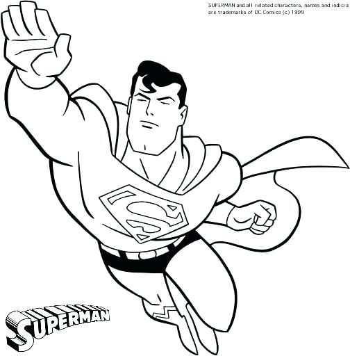 504x512 Super Heroes Coloring Pages Color Pages Of Superman Free Printable