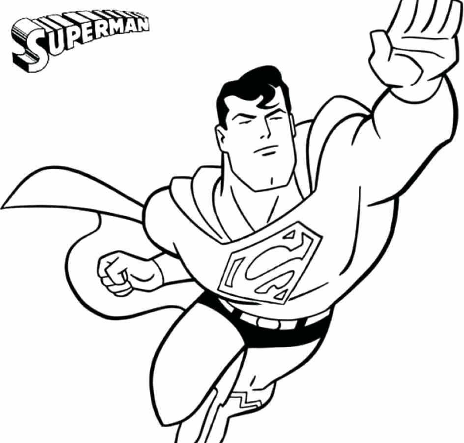 944x900 Amazing Superman Flying Coloring Pages Frieze