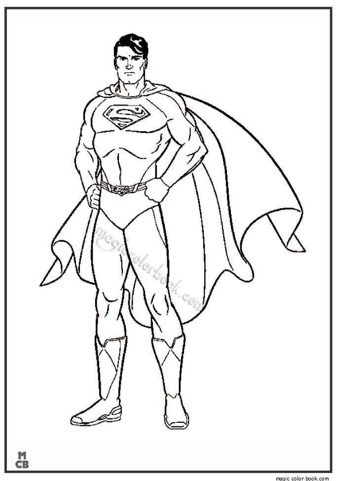 685x975 Superman Coloring Pages Printable 16