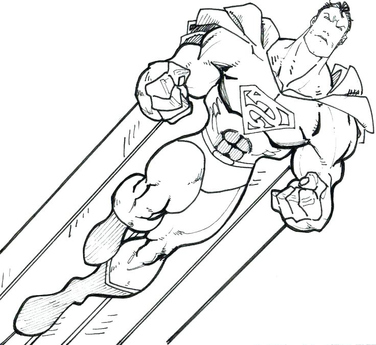 736x675 Batman And Superman Plus Superman Coloring Pictures To Print