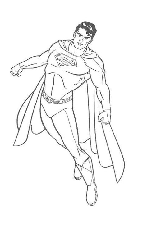 518x724 Free Printable Superman Coloring Pages For Kids Cool2bkids