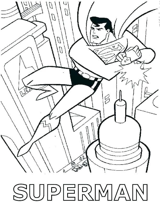 612x780 Coloring Pages Superman Free Superman Coloring Pages To Print