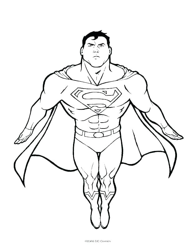 612x792 Printable Superman Coloring Pages Superman Color Superman Color