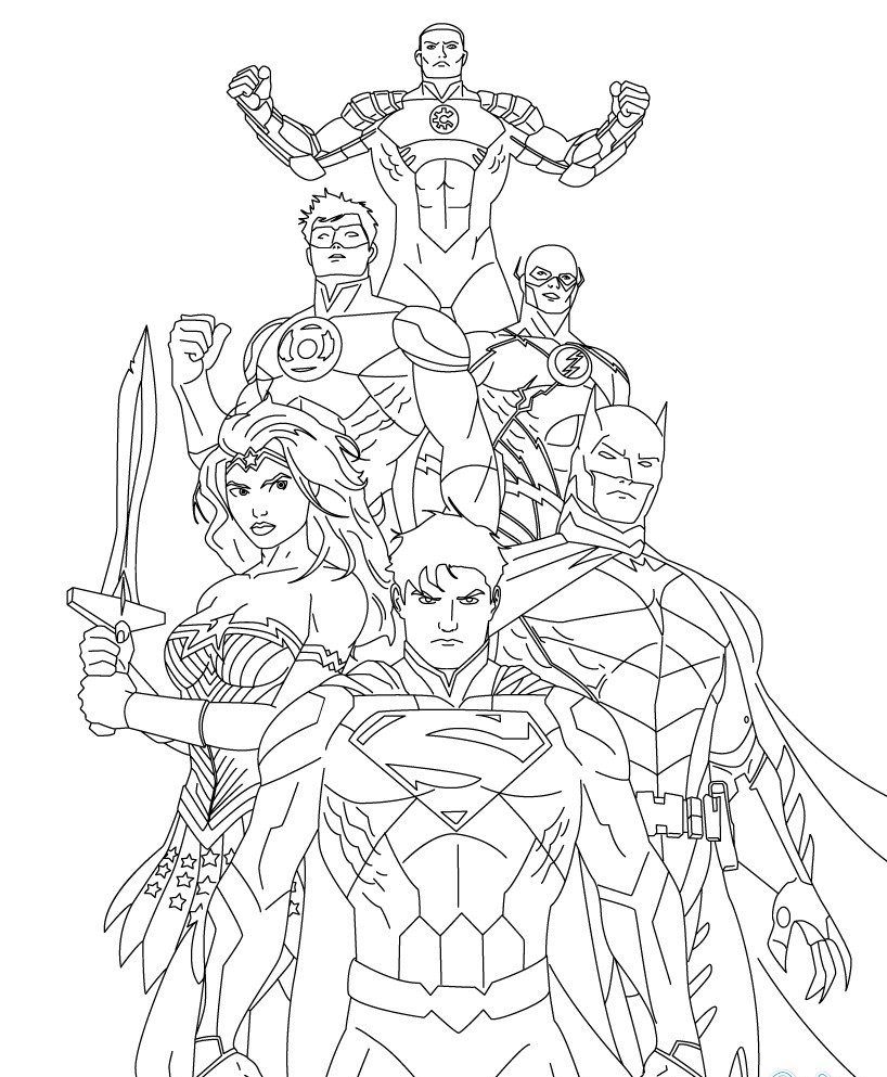 818x993 Superhero, Superman Printable Coloring Pages For Kids, Superhero