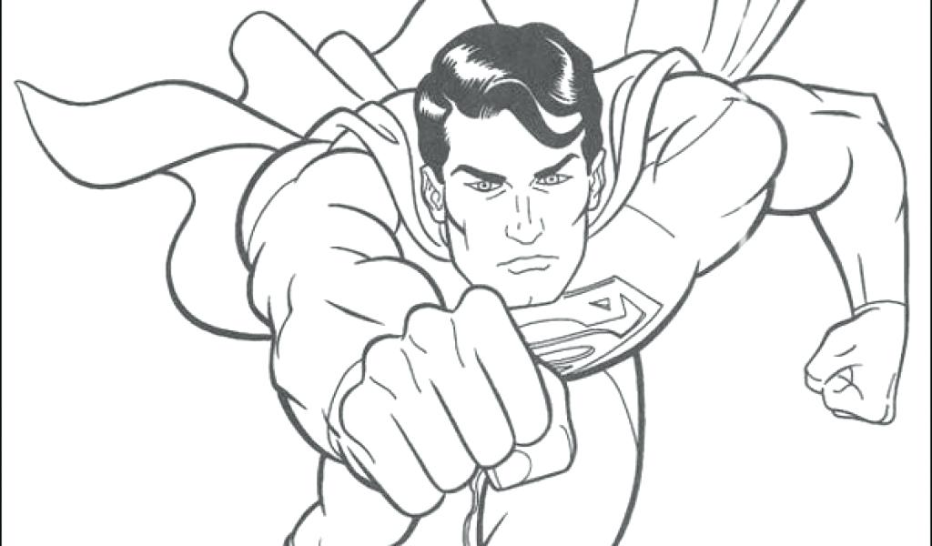 1024x600 Superman Coloring Pages Print