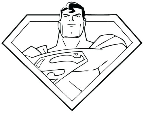 500x393 Superman Coloring Pages Printable Superman Printable Coloring