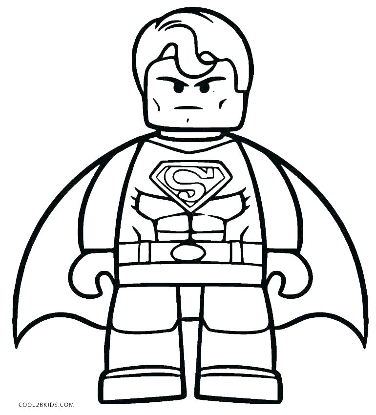 770x850 Coloring Pages Superman Superman Printable Coloring Pages Superman