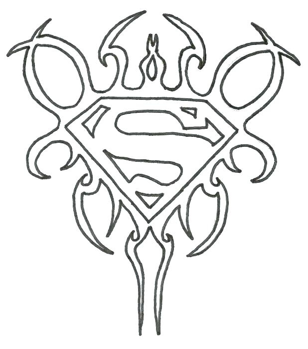Batman Vs Superman Logo Coloring Pages Superman Logo Coloring 618x699 Batman Vs Superman Logo Coloring Pages Superman Logo Coloring