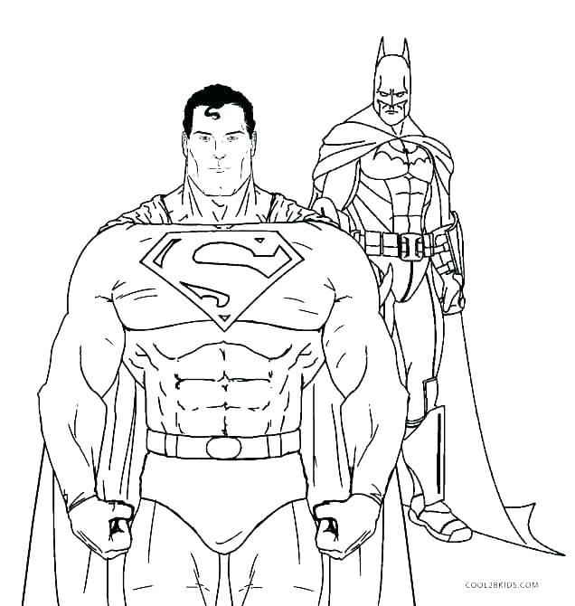 636x670 Superman Coloring Pages Print Batman Coloring Page Superman