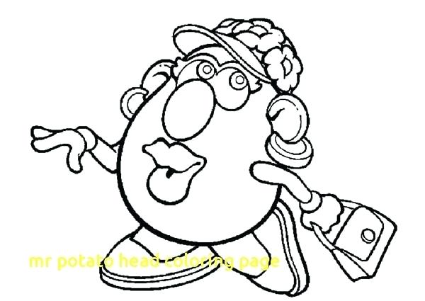 Shopping Coloring Pages Potato Head Coloring Page With Potato Head 600x425 Shopping Coloring Pages Potato Head Coloring Page With Potato Head