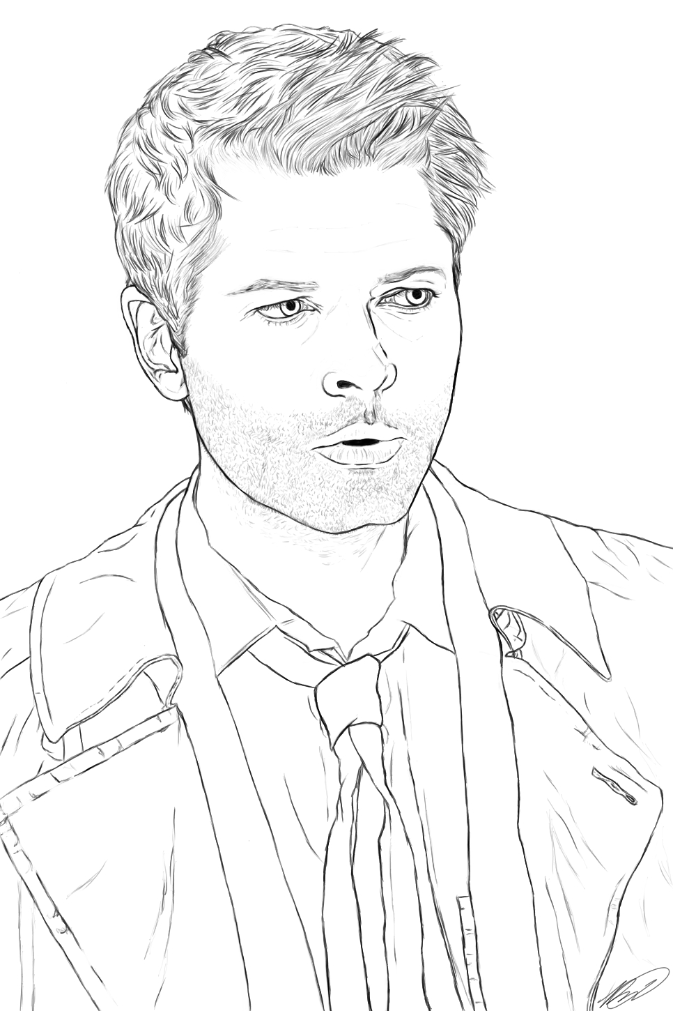 966x1450 Supernatural Coloring Pages