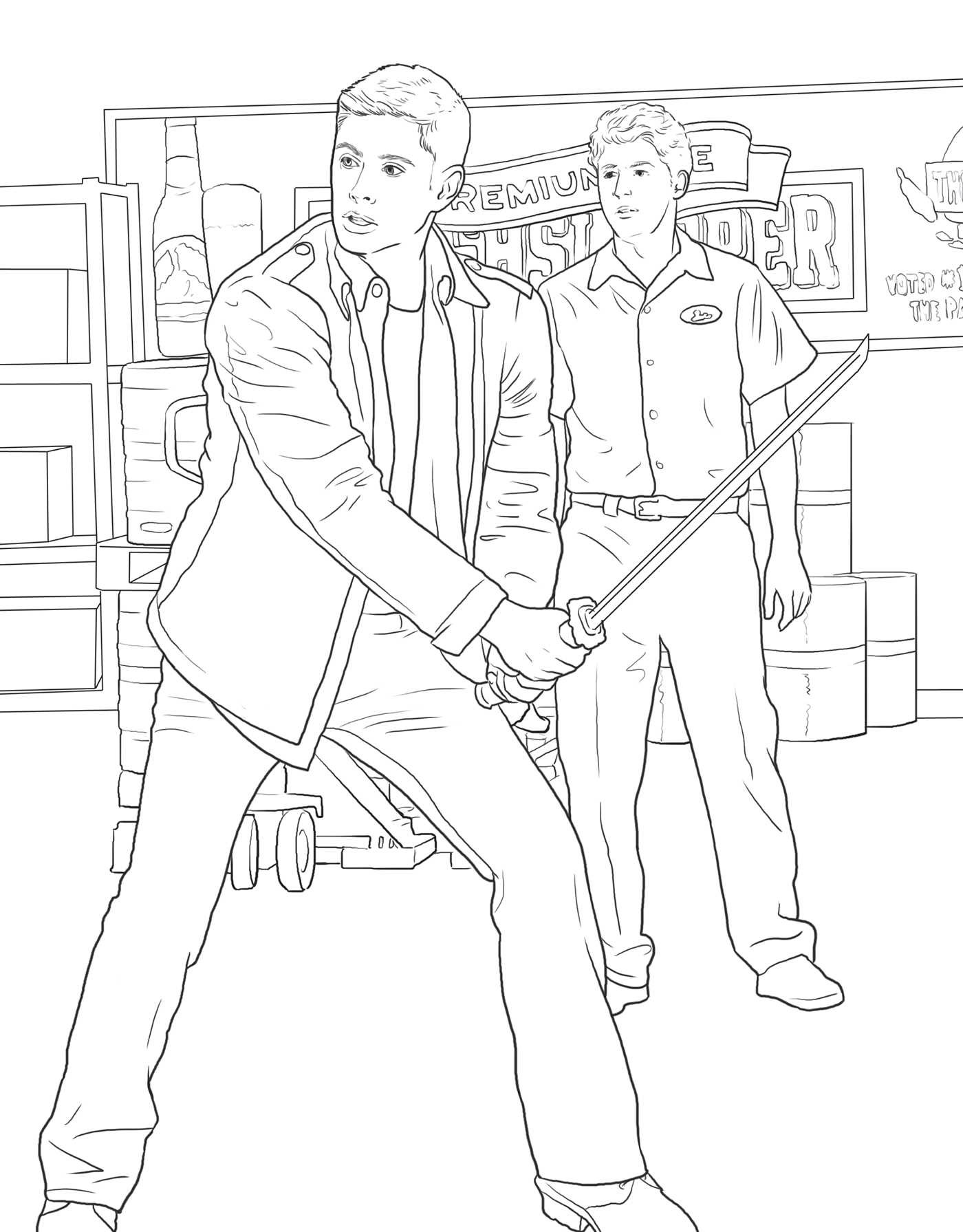 1400x1791 The Official Supernatural Coloring Book Monsters, Demons,