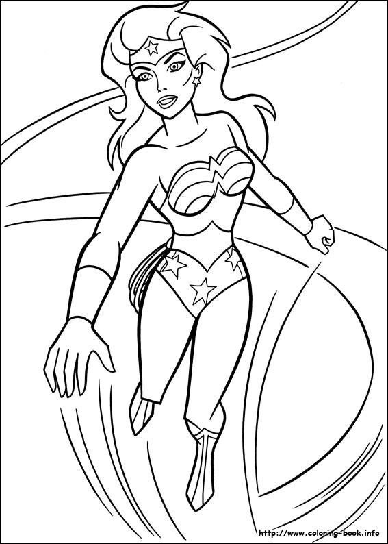 Superwoman Coloring Page 567x794 Superwoman Coloring Page