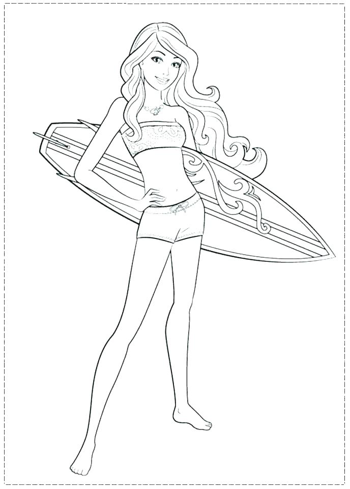 Surfboard Coloring Pages Top Rated Free Barbie 688x960 Surfboard Coloring Pages Top Rated Free Barbie