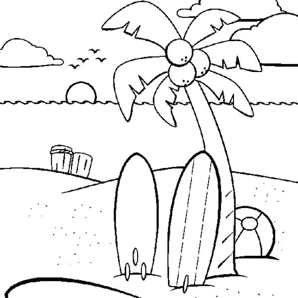 Coloring Pages Beach Surfboard Coloring Pages Beach Vacation Two 600x600 Coloring Pages Beach Surfboard Coloring Pages Beach Vacation Two