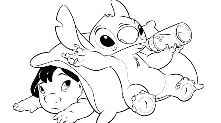 Lilo And Stich Coloring Pages Lilo And Stitch Surfing Coloring 770x430 Lilo And Stich Coloring Pages Lilo And Stitch Surfing Coloring