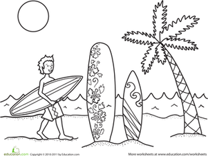 Surfer Dude Worksheet 301x227 Surfer Dude Worksheet