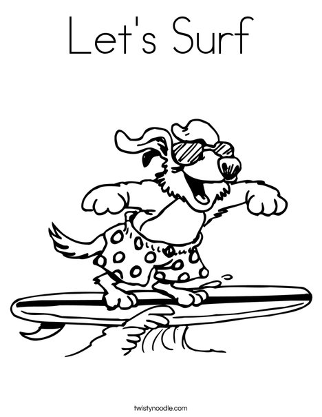 Let's Surf Coloring Page 468x605 Let's Surf Coloring Page