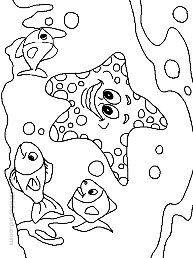 768x1024 Ocean Animals Coloring Pages Realistic For Kids Japan Surgeonhead