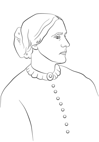 333x480 Susan B. Anthony Coloring Page