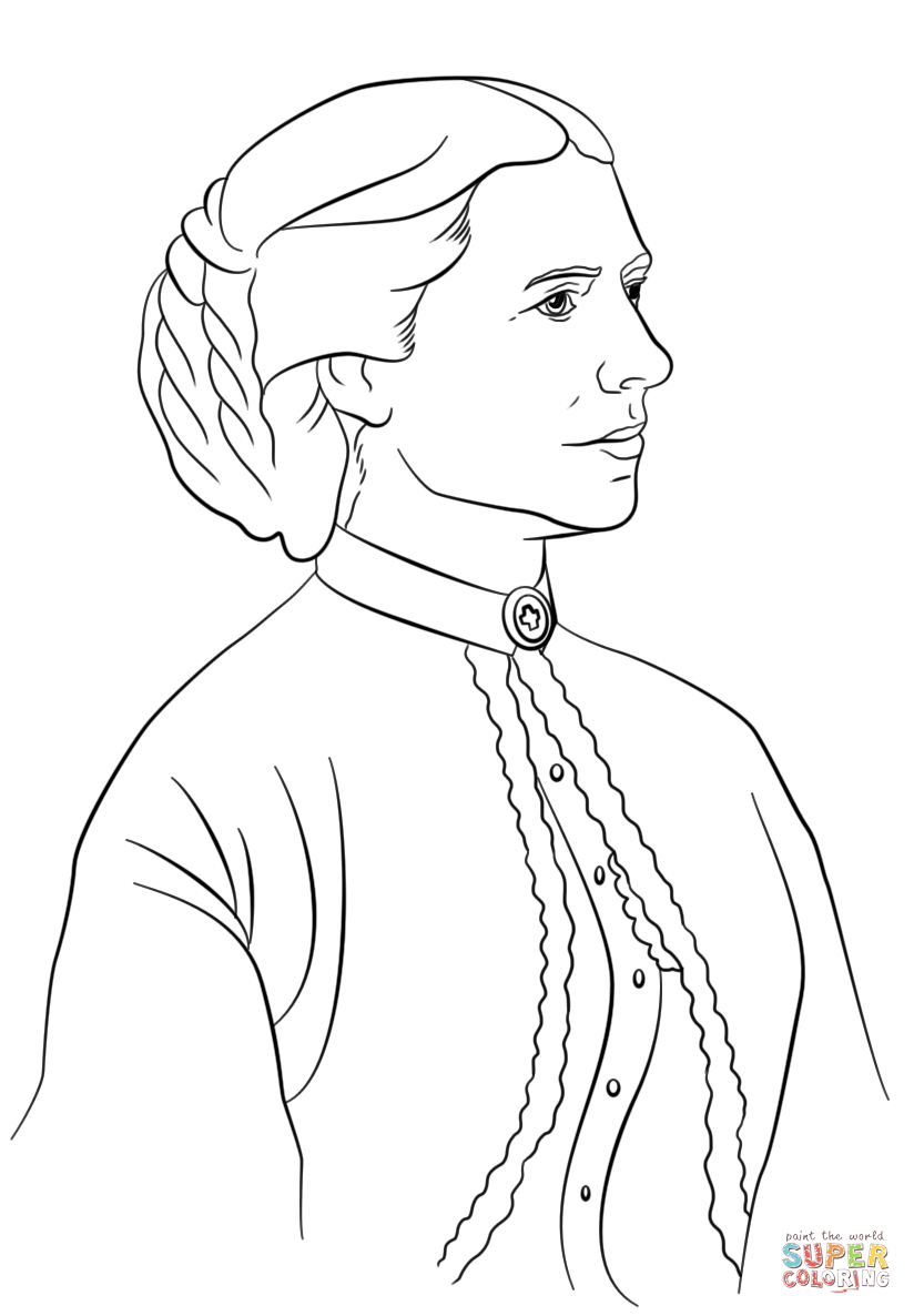 824x1186 Clara Barton Coloring Page In 4