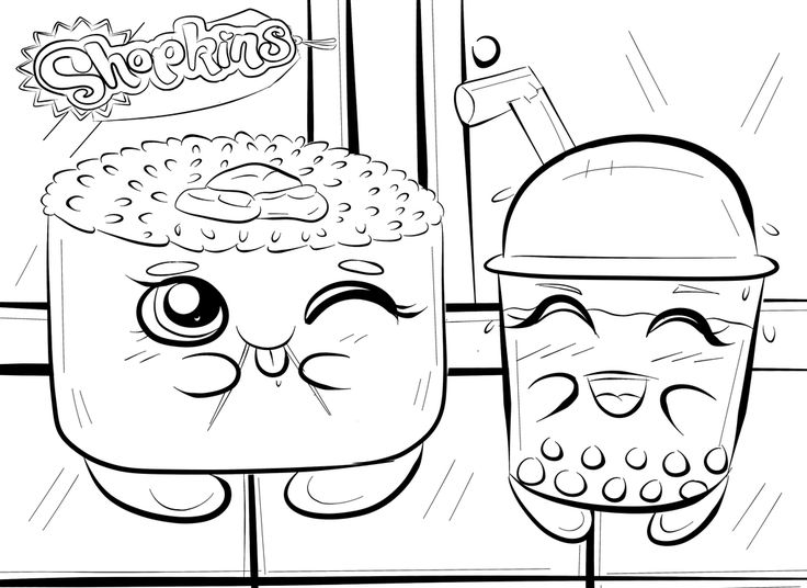 Sushi Coloring Pages