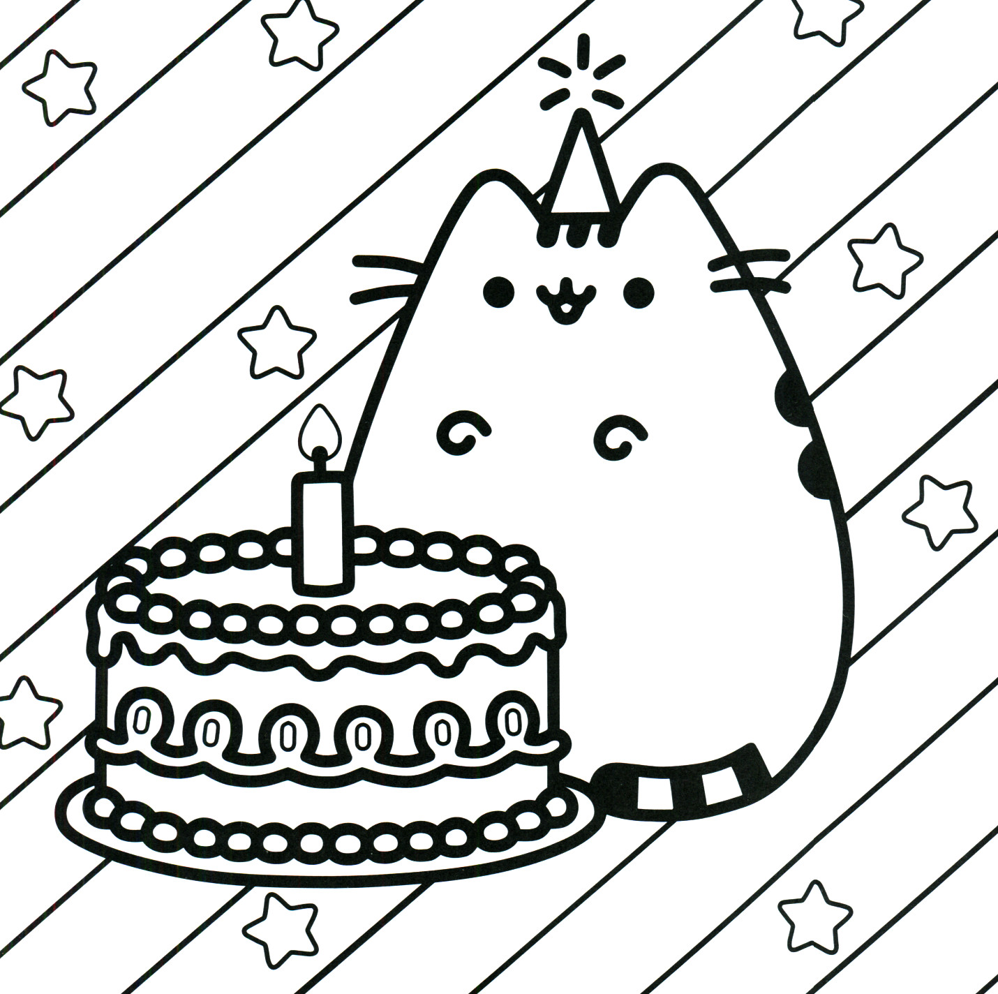 1430x1424 Kawaii Sushi Coloring Pages