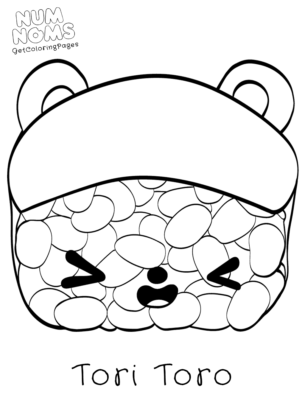 1024x1400 Tori Toro Sushi Num Noms Coloring Sheets
