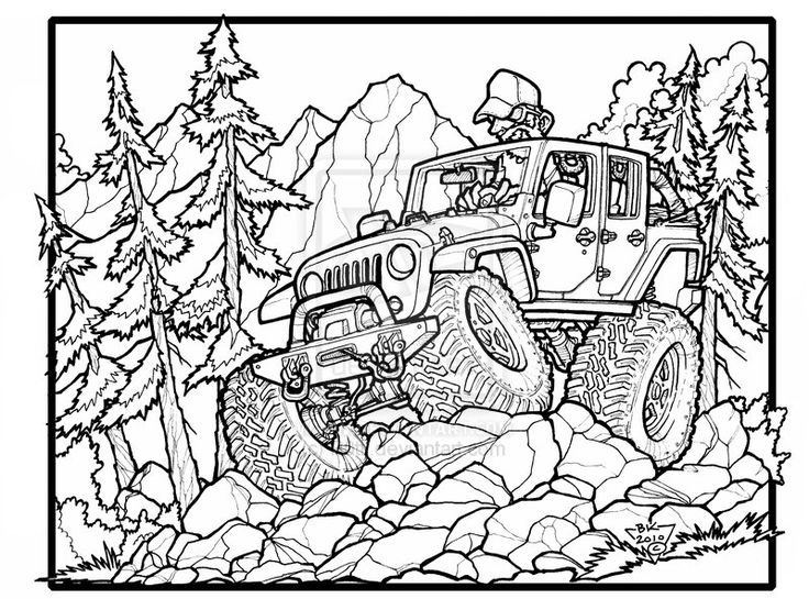 33 Best Jeep Coloring Book Images On Coloring Books 736x545 33 Best Jeep Coloring Book Images On Coloring Books