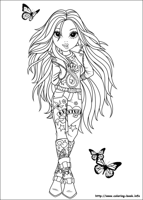 567x794 Moxie Girlz Coloring Picture