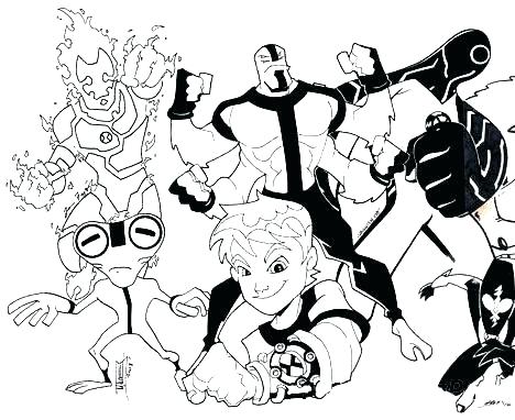Ben 10 Alien Force Coloring Pages Swampfire Alien Force Coloring 468x382 Ben 10 Alien Force Coloring Pages Swampfire Alien Force Coloring