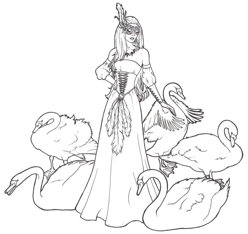Swan Lake Coloring Pages Awesome The Story Of The Swan Princess 800x756 Swan Lake Coloring Pages Awesome The Story Of The Swan Princess