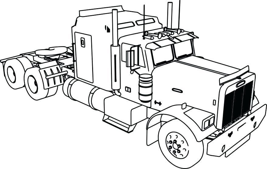 Nerf Gun Coloring Pages Realistic Semi Truck Coloring Page 878x556 Nerf Gun Coloring Pages Realistic Semi Truck Coloring Page