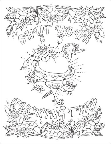 Swear Coloring Pages